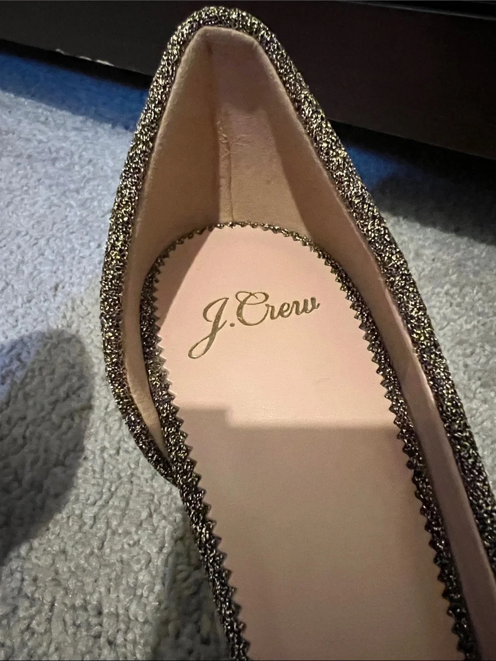 J Crew Collette Metallic Gold  Pumps Heels Size 8 1/2 NWOB